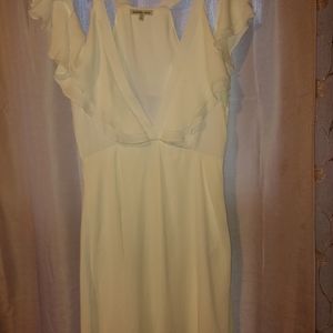 Cold shoulder flowy dress